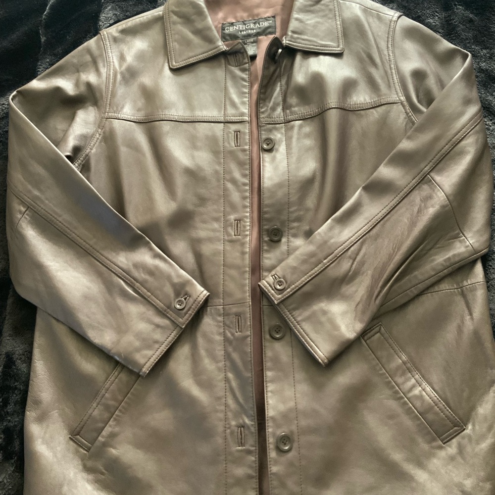 Centigrade Brown Leather Jacket